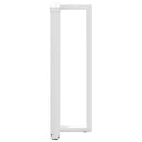 barbordsben T-formet 2 stk. hvid 40x35x(110-111) cm stål