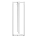 barbordsben T-formet 2 stk. hvid 40x35x(110-111) cm stål