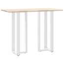 barbordsben T-formet 2 stk. hvid 40x35x(110-111) cm stål