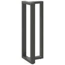 barbordsben T-formet 2 stk. antracit 40x35x(110-111) cm stål