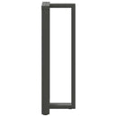 barbordsben T-formet 2 stk. antracit 40x35x(110-111) cm stål