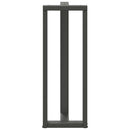barbordsben T-formet 2 stk. antracit 40x35x(110-111) cm stål