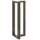 barbordsben T-formet 2 stk. sort 40x35x(110-111) cm stål