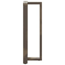 barbordsben T-formet 2 stk. sort 40x35x(110-111) cm stål