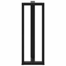 barbordsben T-formet 2 stk. sort 50x35x(110-111) cm stål