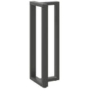 barbordsben T-formet 2 stk. antracit 50x35x(110-111) cm stål