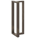 barbordsben T-formet 2 stk. sort 50x35x(110-111) cm stål