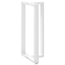 barbordsben T-formet 2 stk. hvid 60x35x(110-111) cm stål