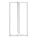 barbordsben T-formet 2 stk. hvid 60x35x(110-111) cm stål