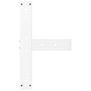 barbordsben T-formet 2 stk. hvid 60x35x(110-111) cm stål