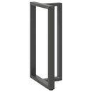 barbordsben T-formet 2 stk. antracit 60x35x(110-111) cm stål