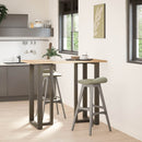 barbordsben T-formet 2 stk. sort 60x35x(110-111) cm stål