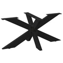 sofabordben edderkopformet sort 98x58x(42-43) cm stål