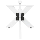 sofabordben edderkopformet hvid 98x58x(42-43) cm stål