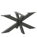 sofabordben edderkopformet antracit 98x58x(42-43) cm stål