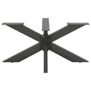 sofabordben edderkopformet antracit 98x58x(42-43) cm stål
