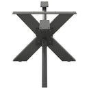 sofabordben edderkopformet antracit 98x58x(42-43) cm stål