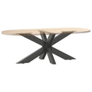 sofabordben edderkopformet antracit 98x58x(42-43) cm stål