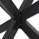 sofabordben edderkopformet antracit 98x58x(42-43) cm stål