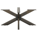 sofabordben edderkopformet sort 98x58x(42-43) cm stål