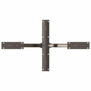 sofabordben edderkopformet sort 98x58x(42-43) cm stål