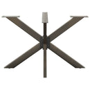 spisebordben edderkopformet sort 120x68x(72-73) cm stål