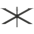 spisebordben edderkopformet antracit 150x78x(72-73) cm stål