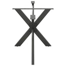 spisebordben edderkopformet antracit 150x78x(72-73) cm stål
