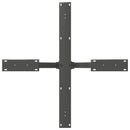 spisebordben edderkopformet antracit 85x85x(72-73) cm stål