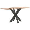 spisebordben edderkopformet antracit 85x85x(72-73) cm stål