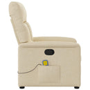 massagestol stof cremefarvet
