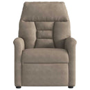massagestol mikrofiberstof gråbrun