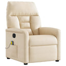 massagestol mikrofiberstof beige