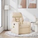 massagestol mikrofiberstof beige