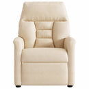 massagestol mikrofiberstof beige