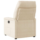 massagestol mikrofiberstof beige