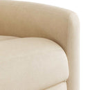 massagestol mikrofiberstof beige
