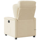 massagestol stof cremefarvet