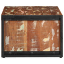 sofabord 90x50x36 cm massivt genbrugstræ flerfarvet