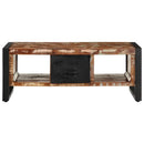 sofabord 90x50x36 cm massivt genbrugstræ flerfarvet