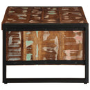 sofabord 90x50x36 cm massivt genbrugstræ flerfarvet