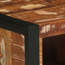 sofabord 90x50x36 cm massivt genbrugstræ flerfarvet