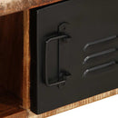 sofabord 90x50x36 cm massivt genbrugstræ flerfarvet