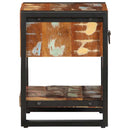 tv-bord 35x34x45 cm massivt genbrugstræ flerfarvet