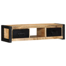 tv-bord 100x30x25 cm massivt ru mangotræ