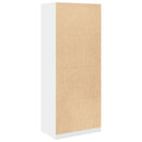 klædeskab 80x50x200 cm konstrueret træ hvid