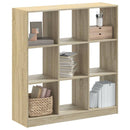 bogreol 102x32x108 cm konstrueret træ sonoma-eg