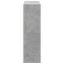 bogreol 102x32x109 cm konstrueret træ betongrå