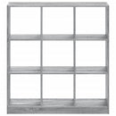 bogreol 102x32x109 cm konstrueret træ grå sonoma-eg