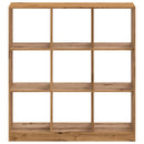 bogreol 102x32x109 cm konstrueret træ egetræsfarve
